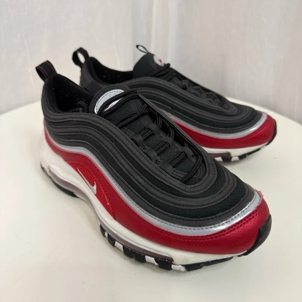 NIKE Air Max 97 SE GS 'Black Varsity Red' - Picture 2 of 13